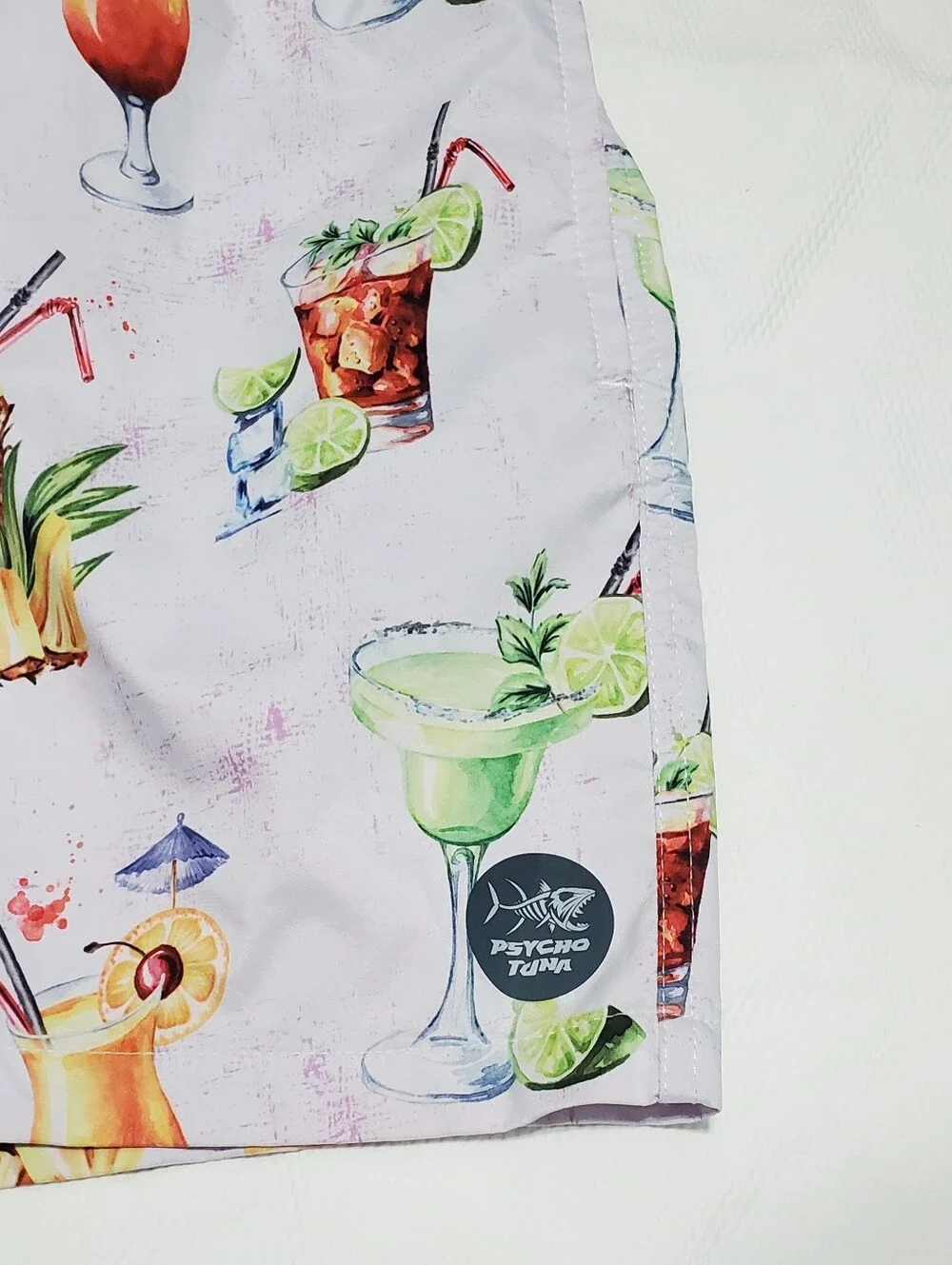 Psycho Tuna Pina Colada Board Shorts Swim Trunks Men Large
